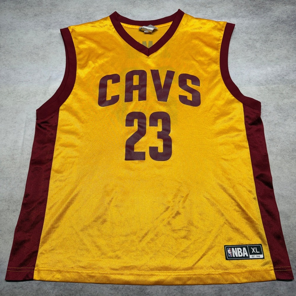 Adidas NBA Cleveland Cavaliers LeBron James #23 Jersey Yellow XL Basketball
